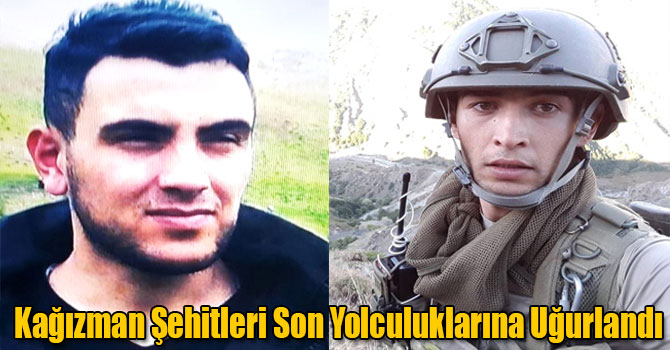 Kağızman Şehitleri Son Yolculuklarına Uğurlandı