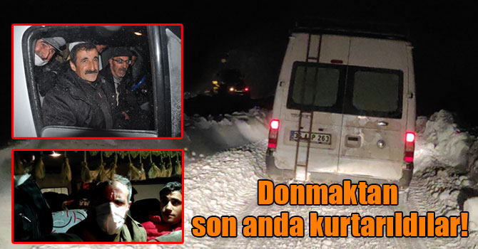 Kars’ta 15 kişi donmaktan son anda kurtarıldı