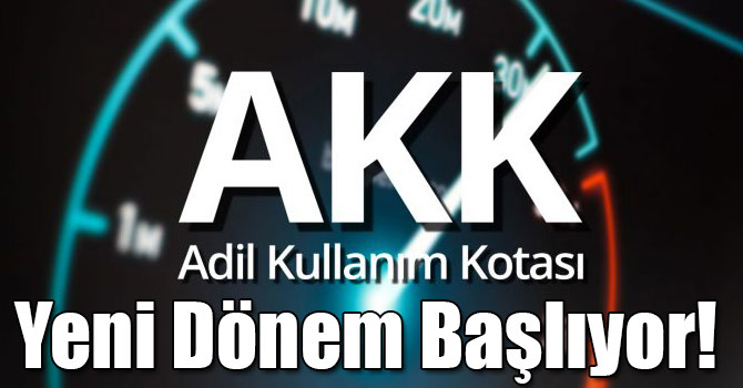 Bugün (1 Mayıs) Adil Kullanım Kotası'nda (AKK) Yeni Dönem Başlıyor!