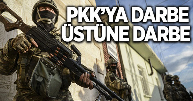 Bölücü Terör Örgütü PKK'ya Darbe Üstüne Darbe