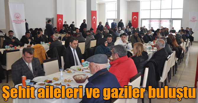 Kars’ta şehit aileleri ve gaziler yemekte buluştu