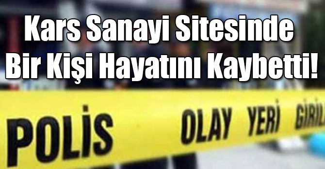 Kars Sanayi Sitesinde Bir Kişi Hayatını Kaybetti!