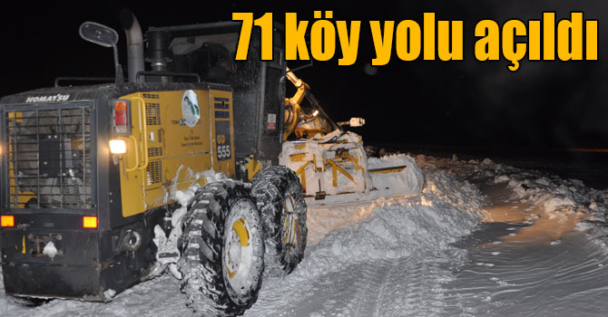 Kars’ta 71 köy yolu açıldı