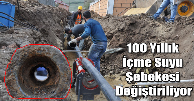 Sarıkamış Belediyesi İlçenin 100 Yıllık İçme Suyu Şebekesini Değiştiriyor