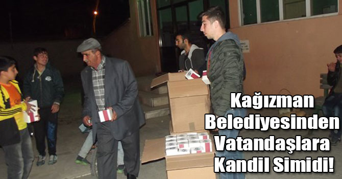 Kağızman Belediyesinden Vatandaşlara Kandil Simidi!