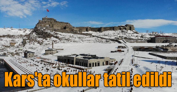 Son dakika: Kars'ta okullar tatil edildi