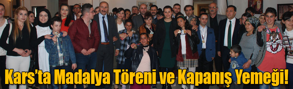 Kars’ta Engelliler Haftası Madalya Töreni ve Kapanış Yemeği!
