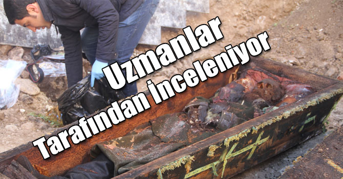 Rus generale ait olduğu düşünülen ceset uzmanlar tarafından inceleniyor