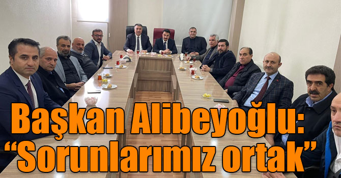 Başkan Alibeyoğlu: “Sorunlarımız ortak”