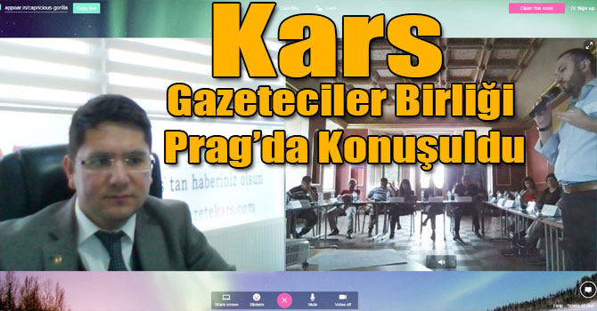Kars Gazeteciler Birliği Prag’da Konuşuldu