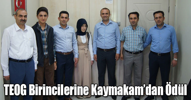 TEOG Birincilerine Kaymakam’dan Ödül