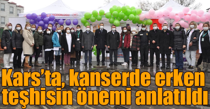 Kars’ta, kanserde erken teşhisin önemi anlatıldı