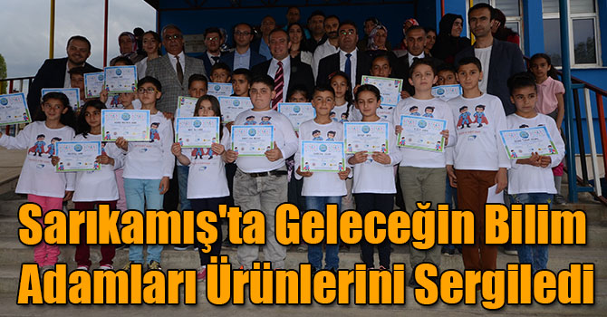 Sarıkamış'ta Geleceğin Bilim Adamları Ürünlerini Sergiledi