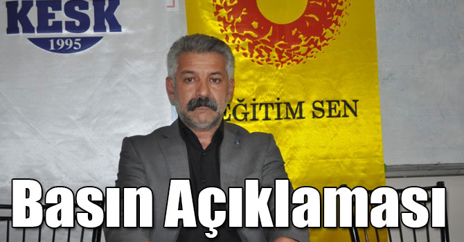 Eğitim Sen Kars Şubesi'nden Basın Açıklaması