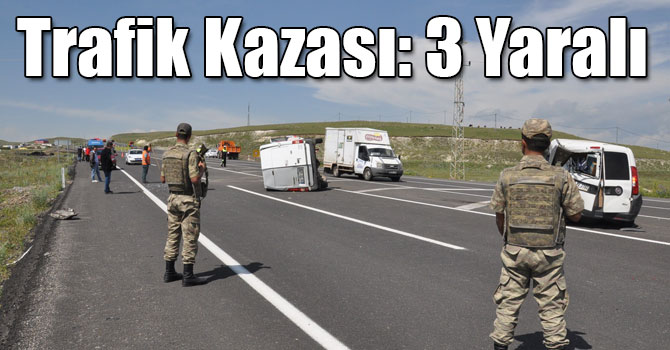 Kars'ta Trafik Kazası: 3 Yaralı