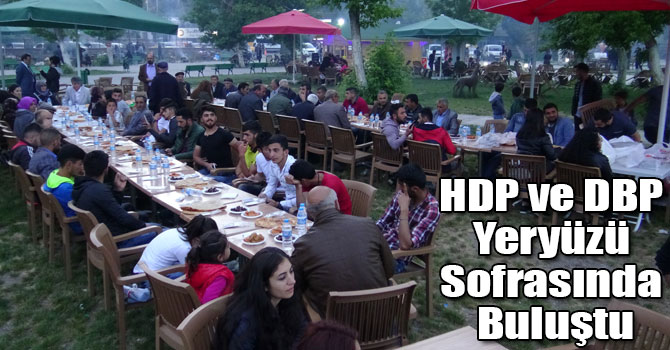 HDP ve DBP Yeryüzü Sofrasında Buluştu