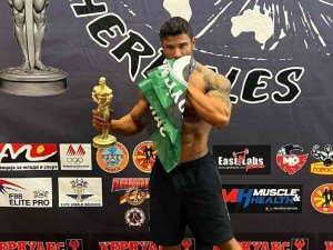 Sakaryalı vücut geliştirme sporcusu Makedonya’da şampiyon oldu
