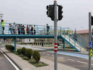 Diyarbakır’da minik öğrencilere trafik eğitimi