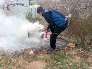 Akşehir’de zabıta ekipleri orman yangınını önledi