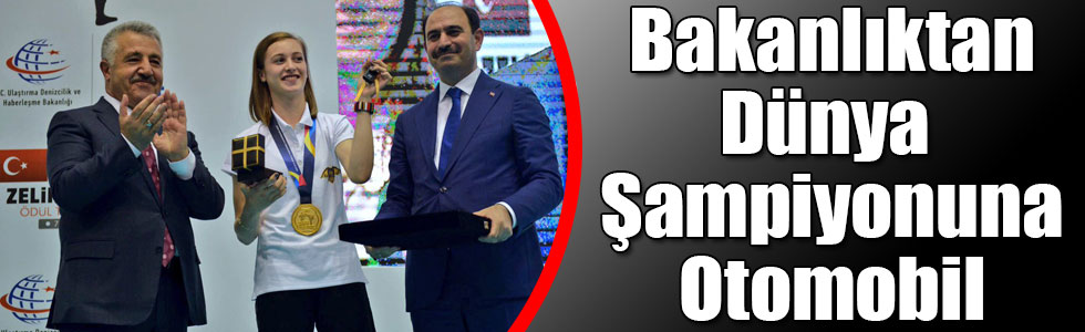 UDH Bakanlığından Dünya Tekvando Şampiyonu Zeliha Ağrıs’a Otomobil