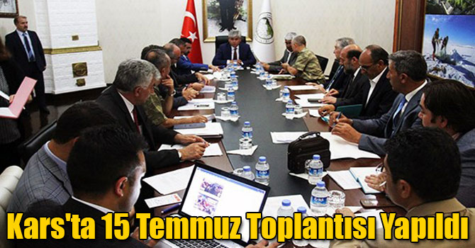 Kars'ta 15 Temmuz Şehitlerini Anma, Demokrasi ve Milli Birlik Günü Toplantısı Yapıldı