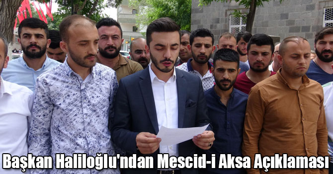 Kars'ta Başkan Haliloğlu'ndan Mescid-i Aksa Açıklaması