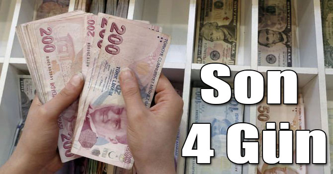 Yapılandırma, MTV ve Gelir Vergisi Ödemelerinde Son 4 Gün