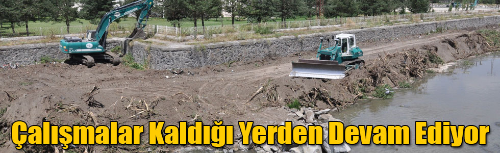 Kars Çayı Islah Çalışmaları Kaldığı Yerden Devam Ediyor
