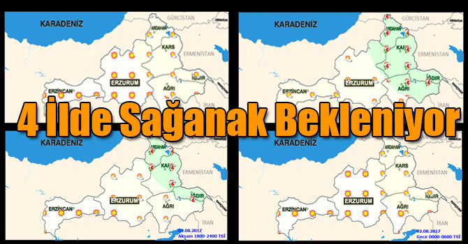 Doğu Anadolu'da 4 İlde Sağanak Bekleniyor