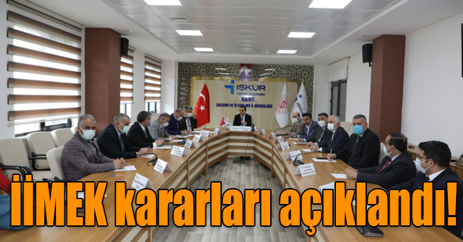 İİMEK kararları açıklandı!