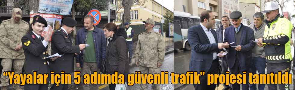 Kars’ta “Yayalar için 5 adımda güvenli trafik" projesi tanıtıldı