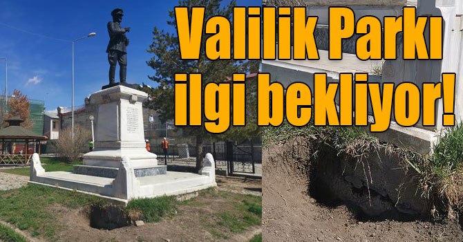 Kars Valilik Parkı ilgi bekliyor!