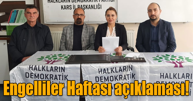 HDP’den Engelliler Haftası açıklaması!