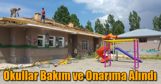 Sarıkamış’ta, Okullar Bakım ve Onarıma Alındı