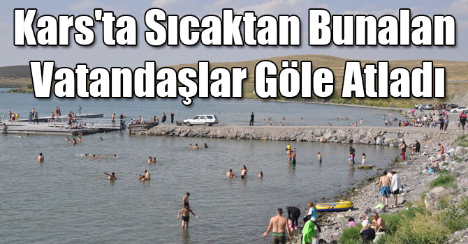 Kars'ta Sıcaktan Bunalan Kadın, Çocuk, Erkek Elbiseleriyle Çıldır Gölüne Atladı