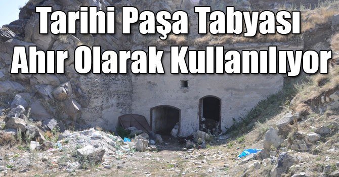 436 Yıllık Tarihi Timur Paşa Tabyası Ahır Olarak Kullanılıyor