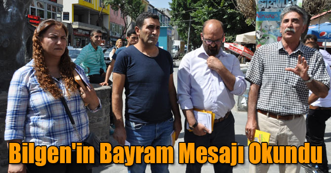 Kars Milletvekili Ayhan Bilgen'in Bayram Mesajı Okundu