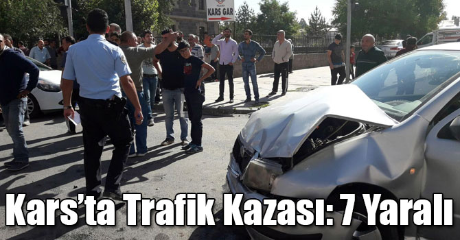 Kars’ta Trafik Kazası: 7 Yaralı
