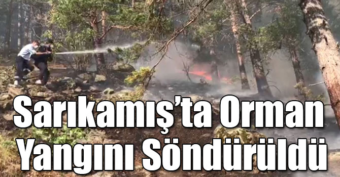 Sarıkamış’ta Orman Yangını Söndürüldü