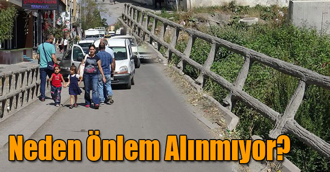 Bu Köprüde Bir Önlem Alınmazsa Her An Bir Kaza Yaşanabilir!