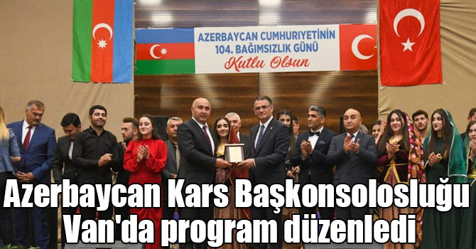 Azerbaycan Kars Başkonsolosluğu Van'da program düzenledi