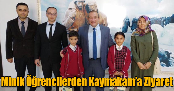 Minik Öğrenciler Kaymakam Karaman’ı Ziyaret