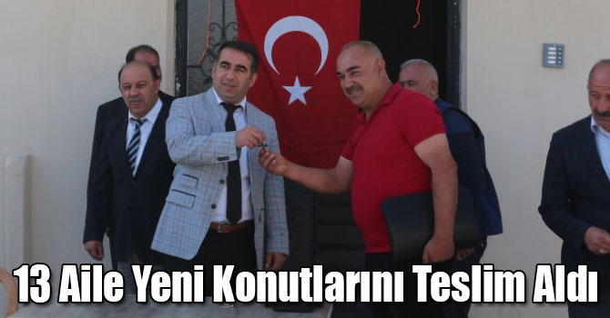 Kağızman’da Afetten Evleri Zarar Gören 13 Aile Yeni Konutlarını Teslim Aldı