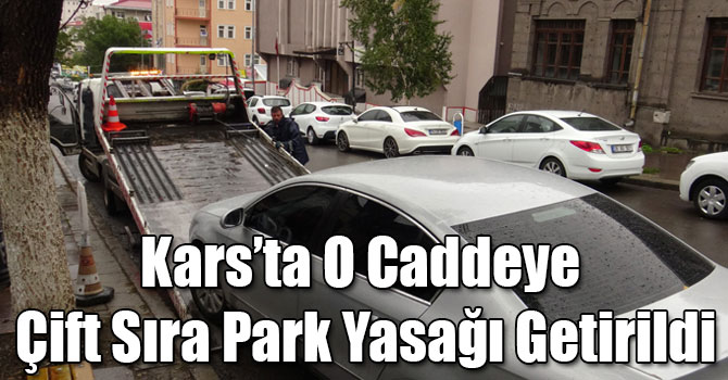 Karadağ Caddesine Çift Sıra Park Yasağı Getirildi