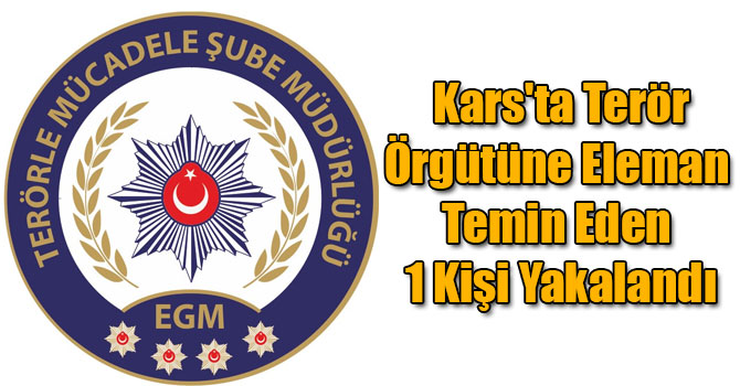 Kars'ta Terör Örgütüne Eleman Temin Eden 1 Kişi Yakalandı