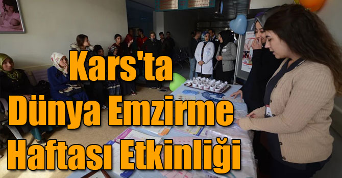 Kars'ta Dünya Emzirme Haftası Etkinliği