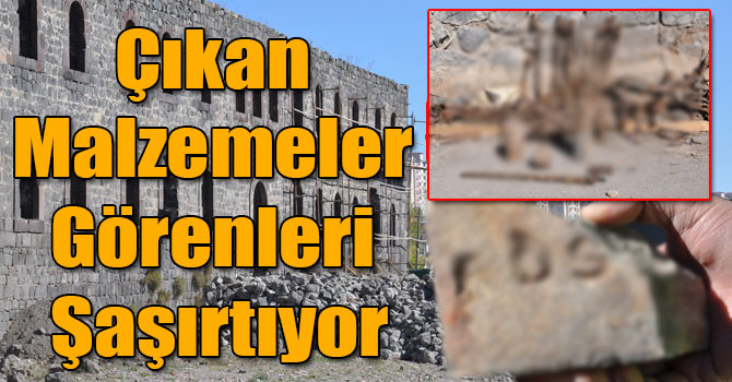 Kars'ta Tarihi Saray’dan Rus, Türk Süngüsü ve Top Mermisi Çıktı