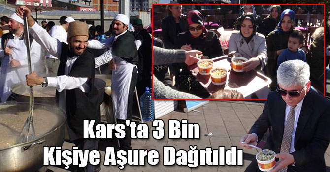Kars'ta 3 Bin Kişiye Aşure Dağıtıldı