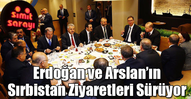 Bakan Arslan, Cumhurbaşkanı Erdoğan İle Birlikte Simit Sarayını Ziyaret Etti