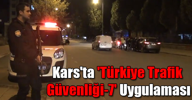 Kars'ta 7 Farklı Noktada 'Türkiye Trafik Güvenliği-7' Uygulaması